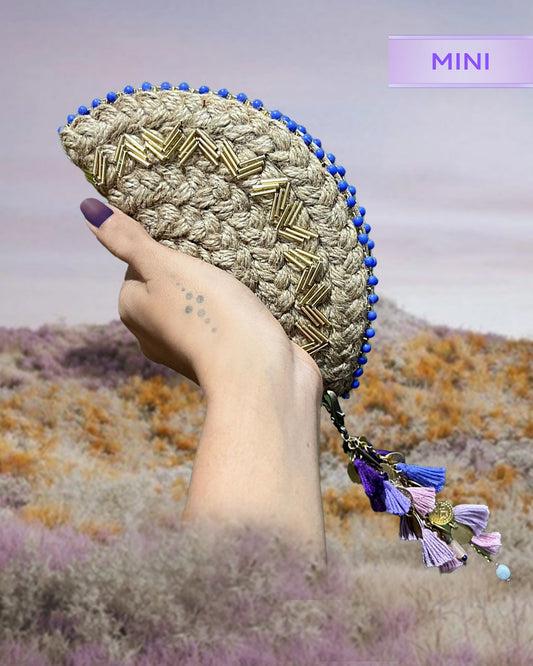 MINI HalfMoon ~ Lavender Bling Bag + Keychain