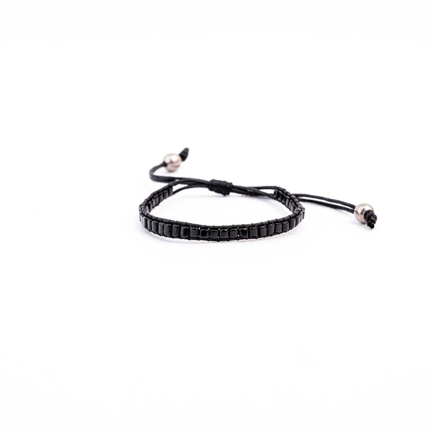 Single Shadow Square Bead Bracelet