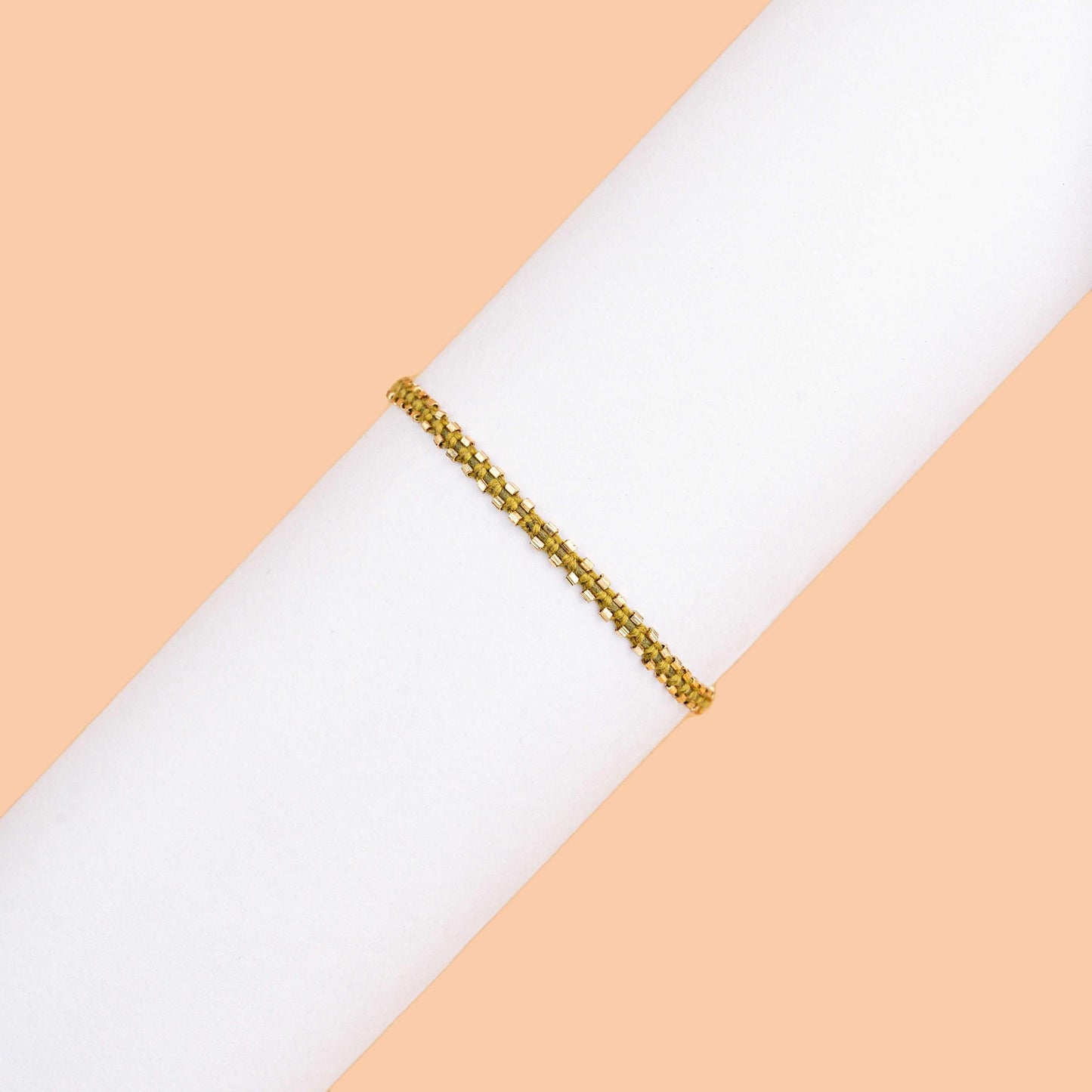 Delicate Olive Bling Bracelet