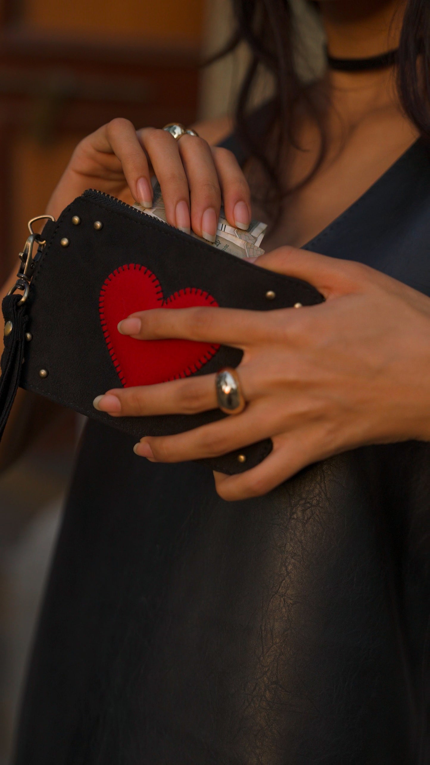 Big Little Heart Wristlet