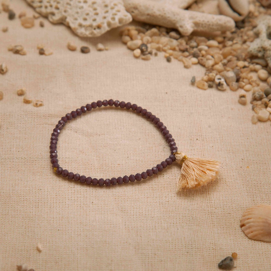 Dark Purple Crystal Bracelet