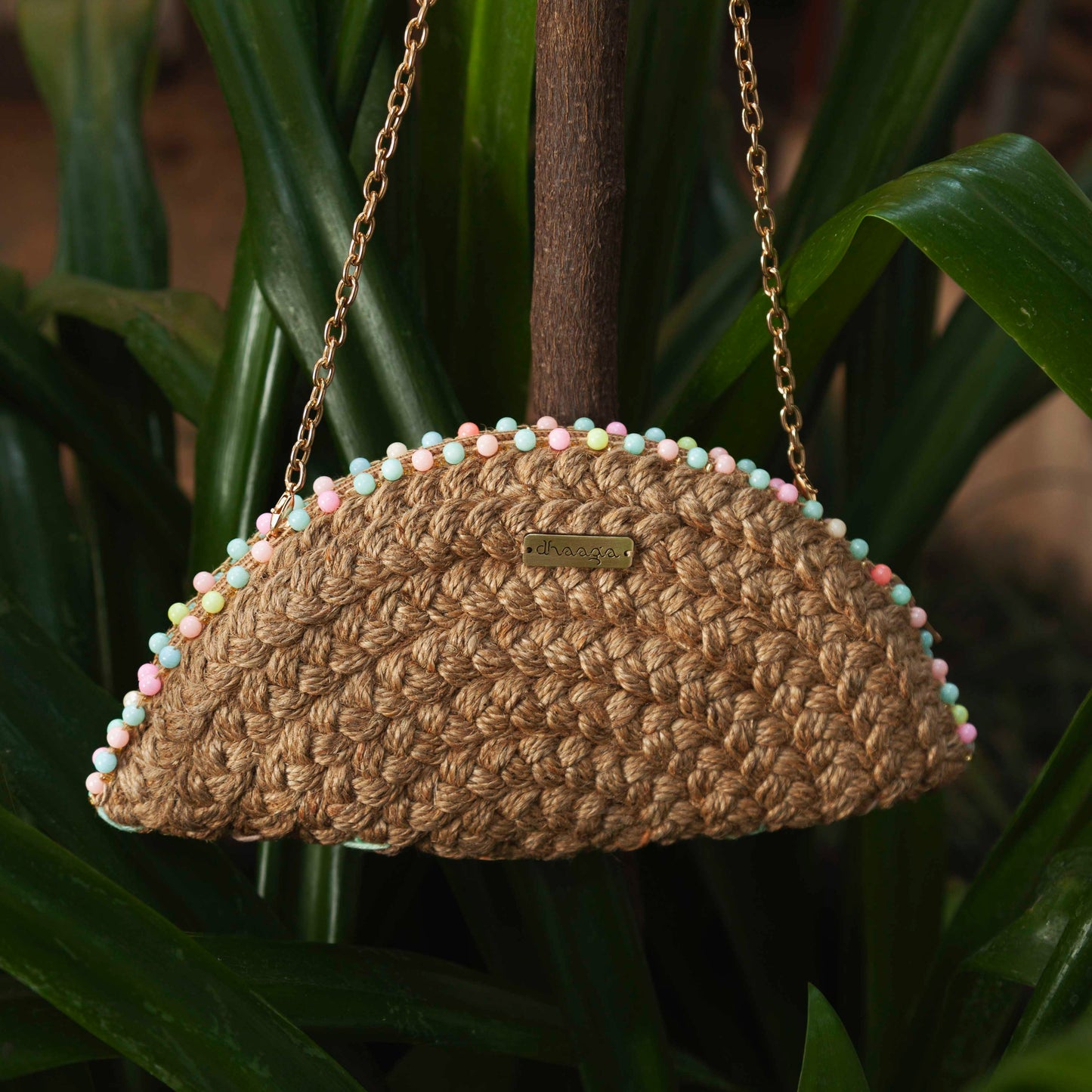 Happy Candy Half Moon Clutch Bag