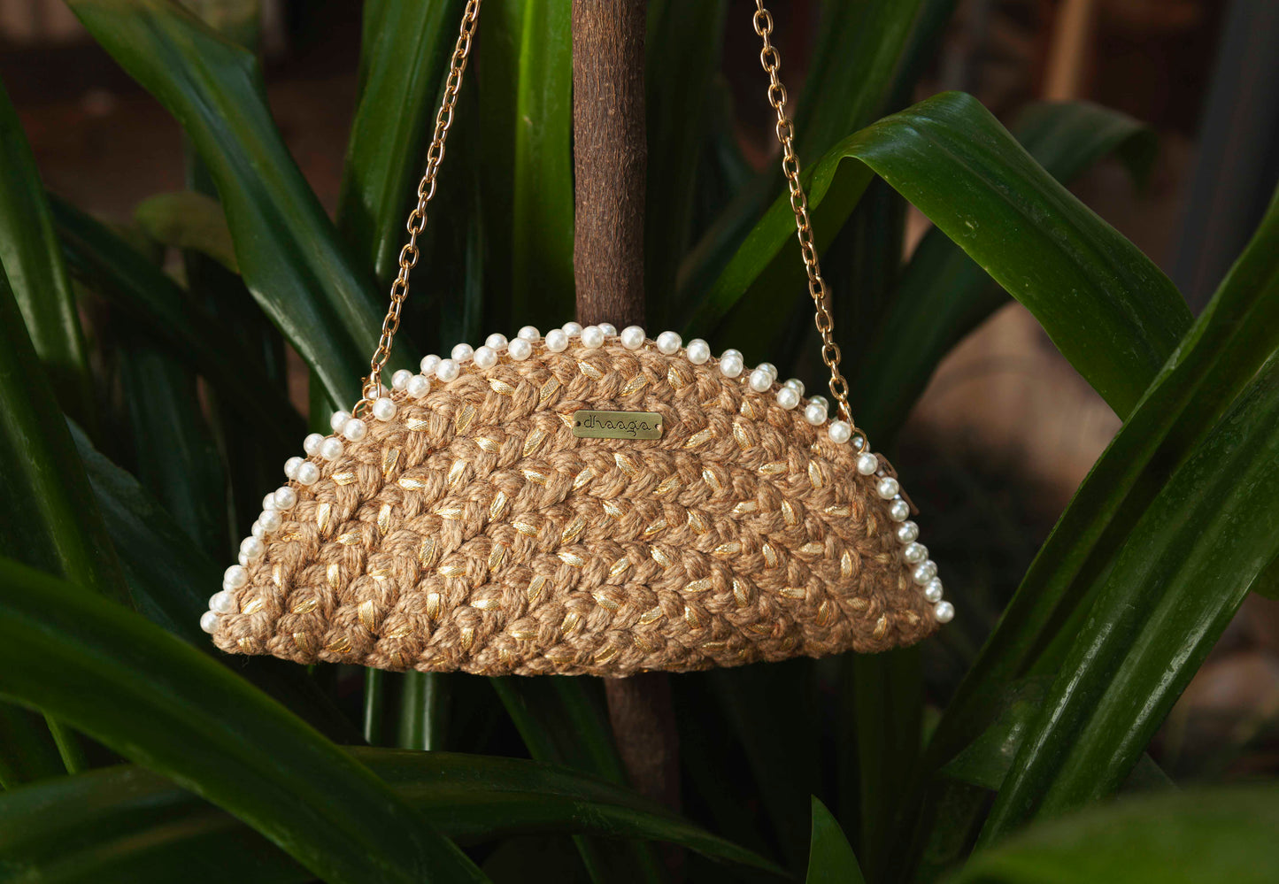 White Diamond Half Moon Clutch Bag