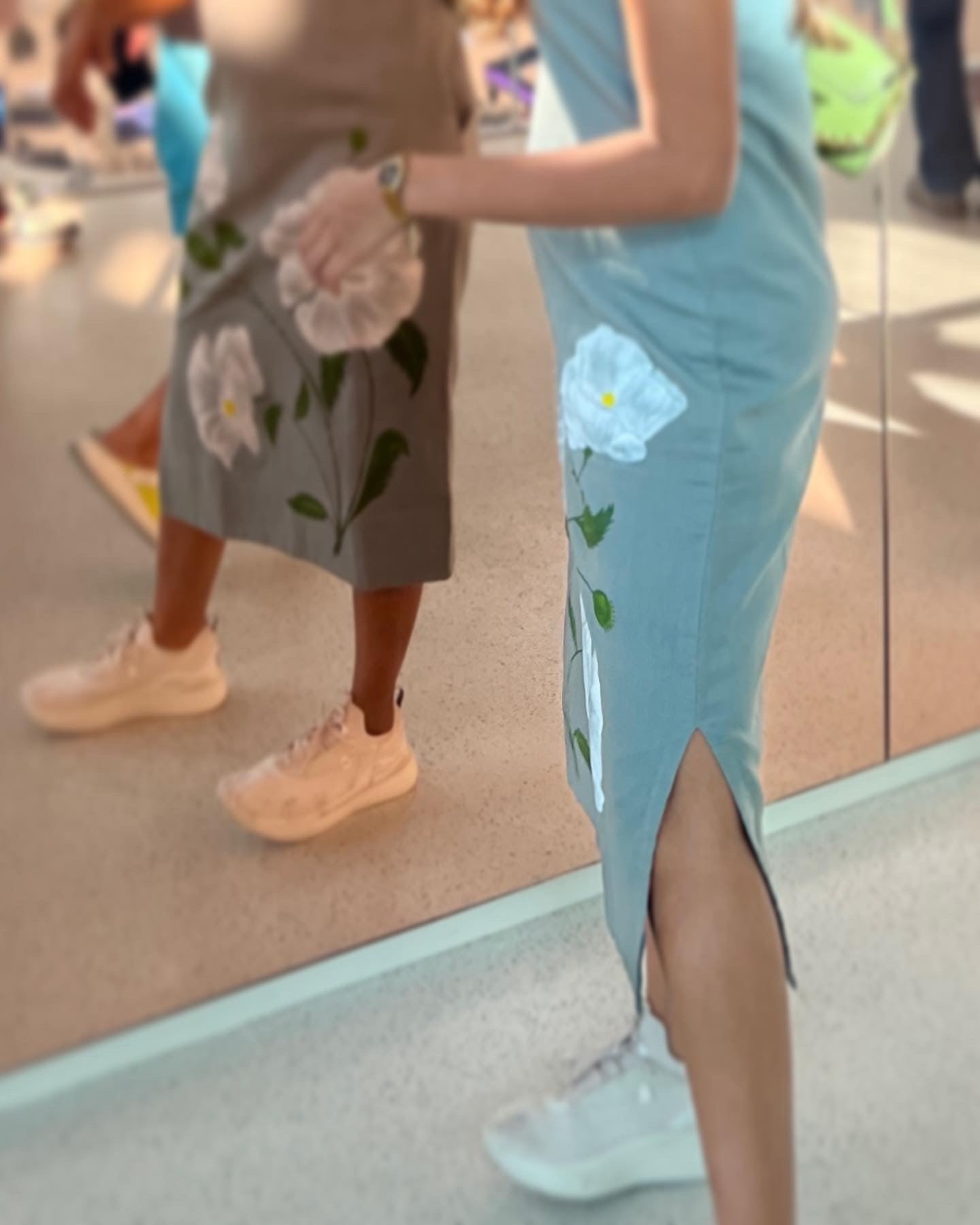 Lush Sea Salt Hand-painted dress