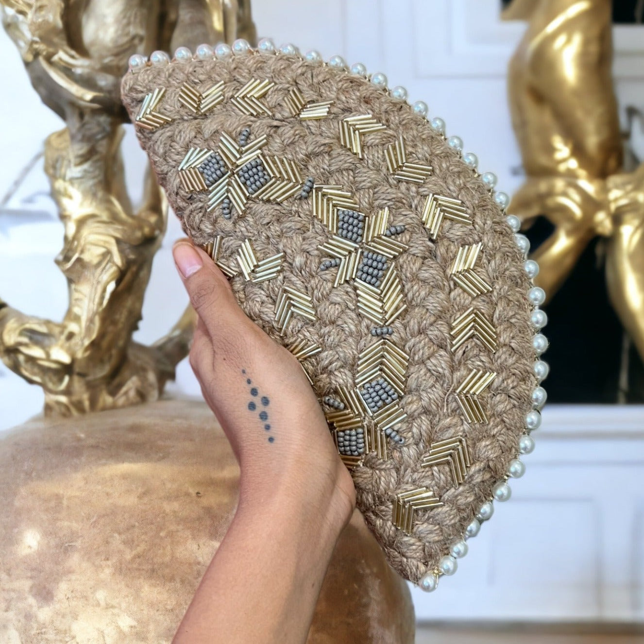 Lumina Luxe Half Moon Bag