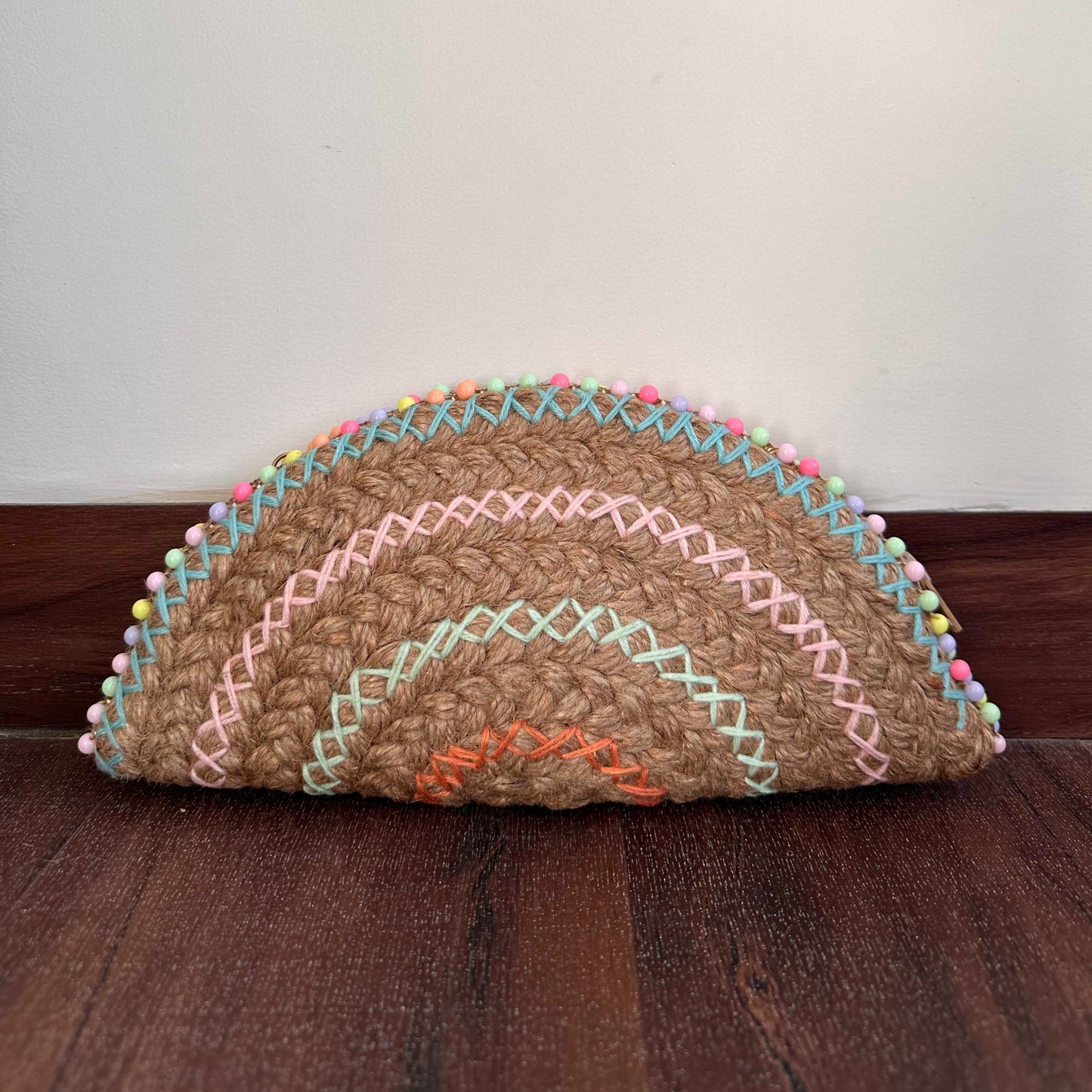 Happy Candy Half Moon Clutch Bag