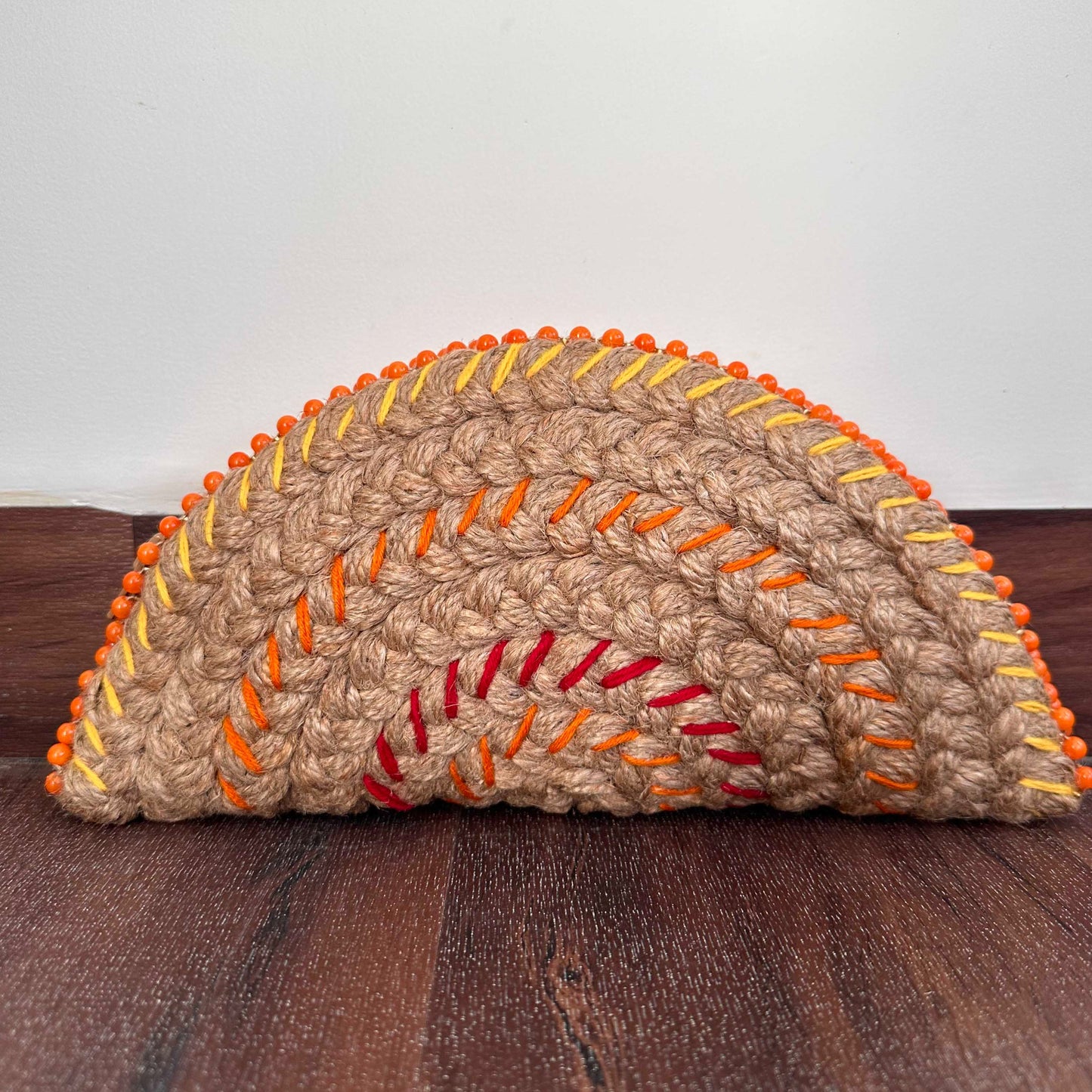 Fire Half Moon Clutch Bag