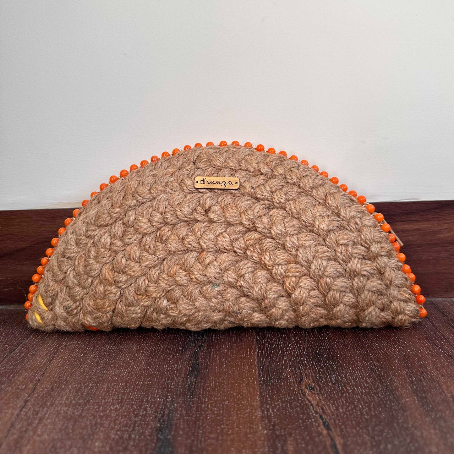 Fire Half Moon Clutch Bag