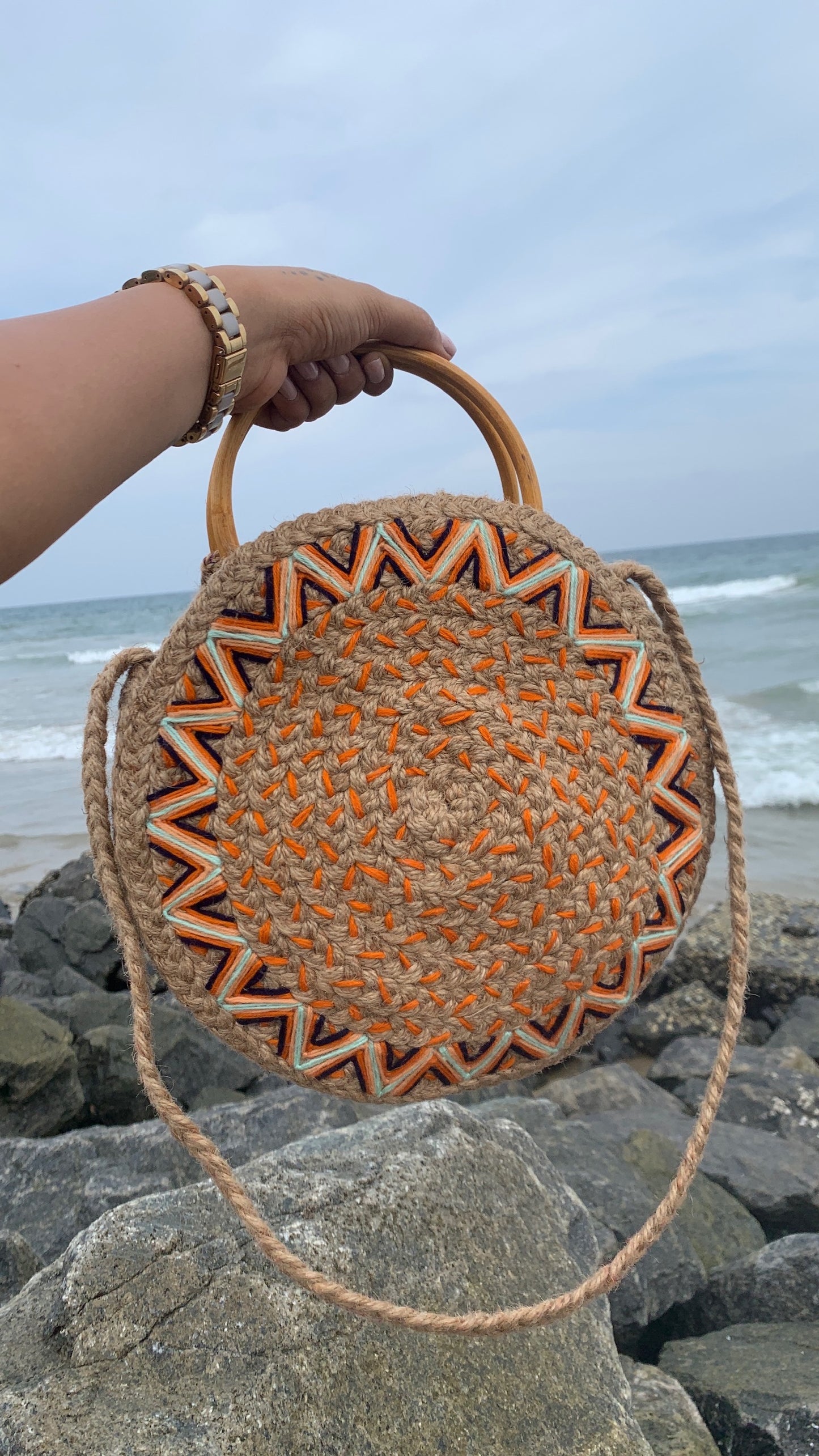 All Natural Aztec Sun Bag
