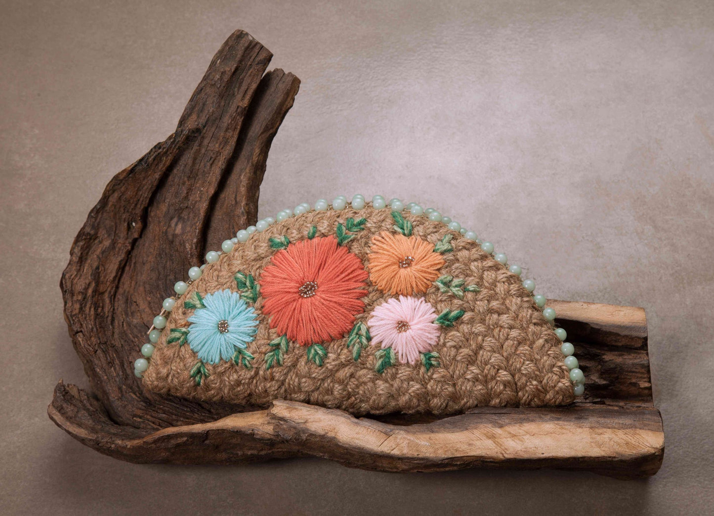 Pastel Half Moon Clutch Bag