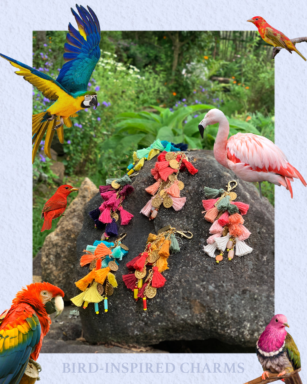 Blue Yellow Macaw Keycharm