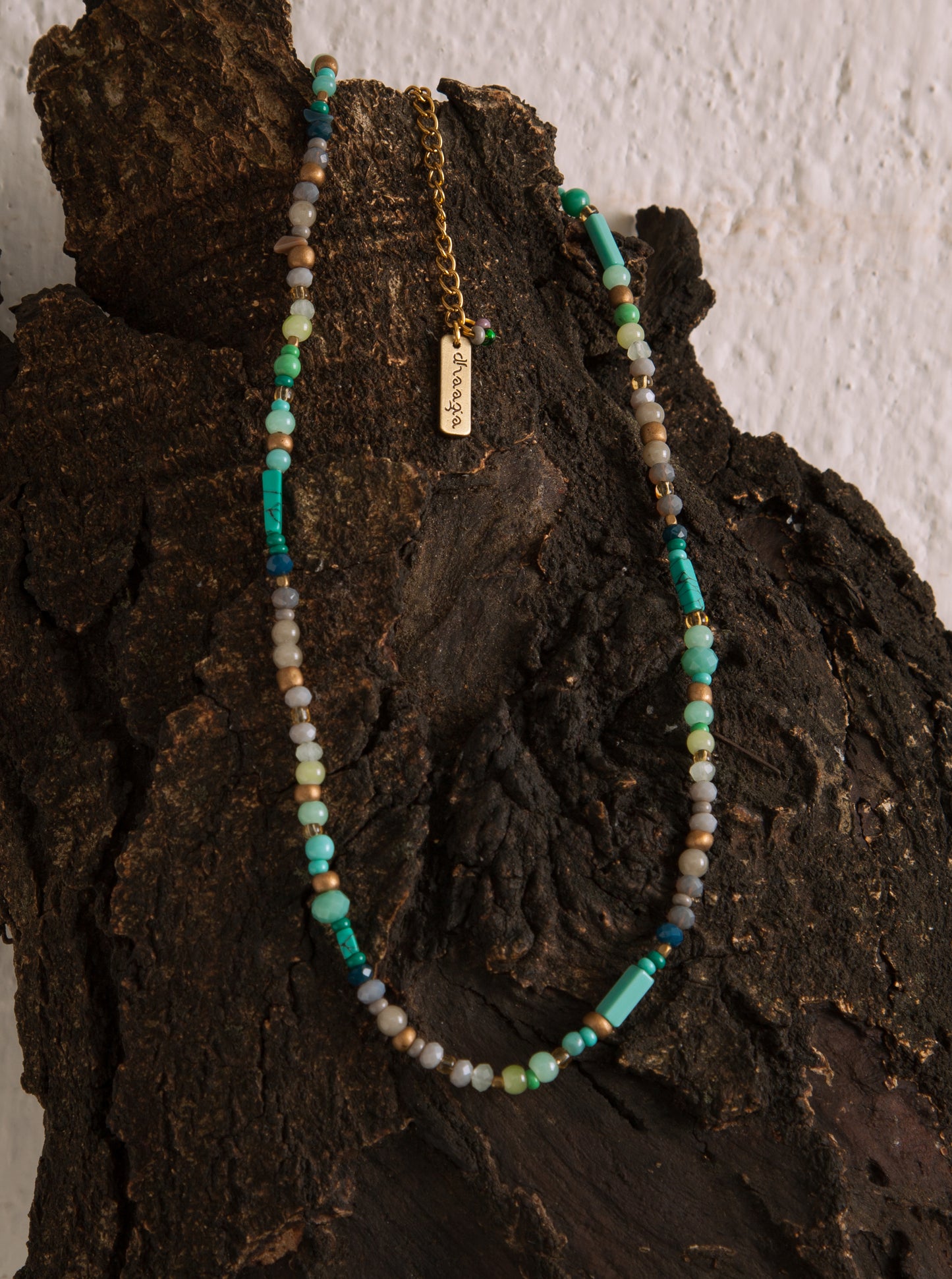 Kai Ocean Beach Crystal Stone Choker Necklace