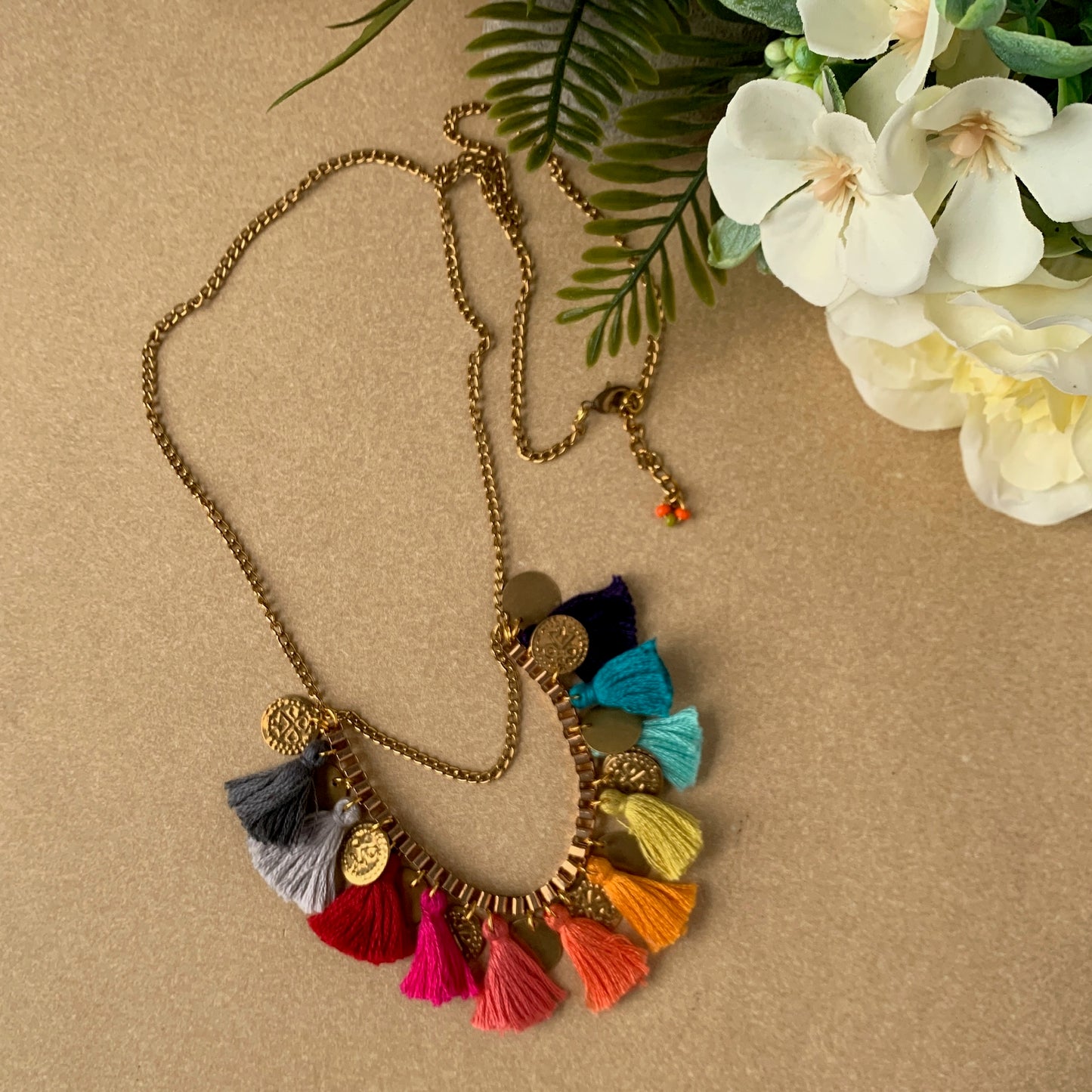 Colour Splash Chain Necklace