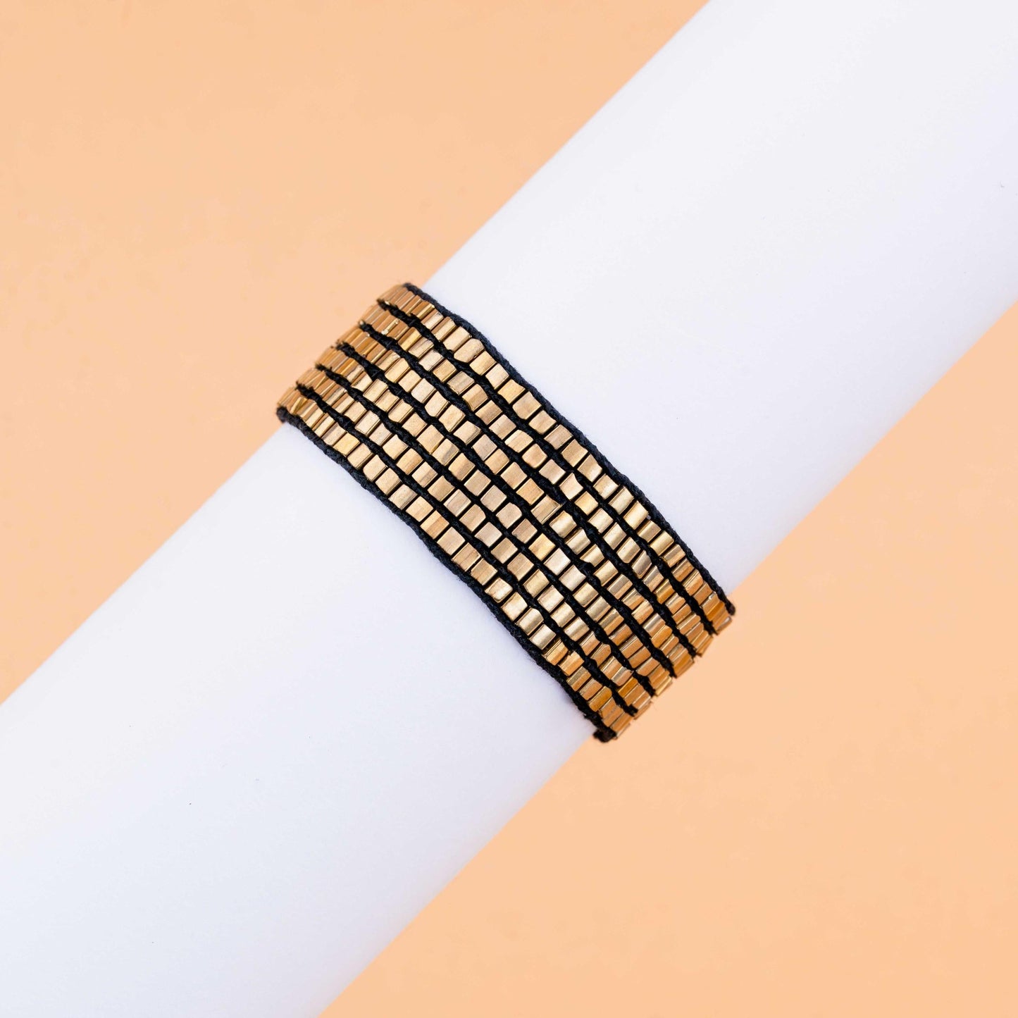 Thick Golden Band Bracelet