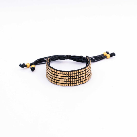 Thick Golden Band Bracelet