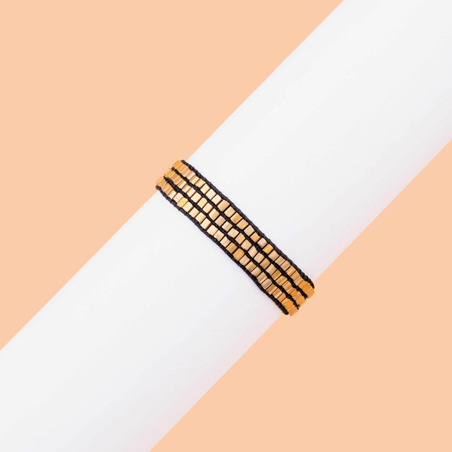 Triple Golden Band Bracelet
