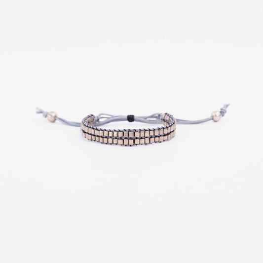 Double Silver Band Bracelet