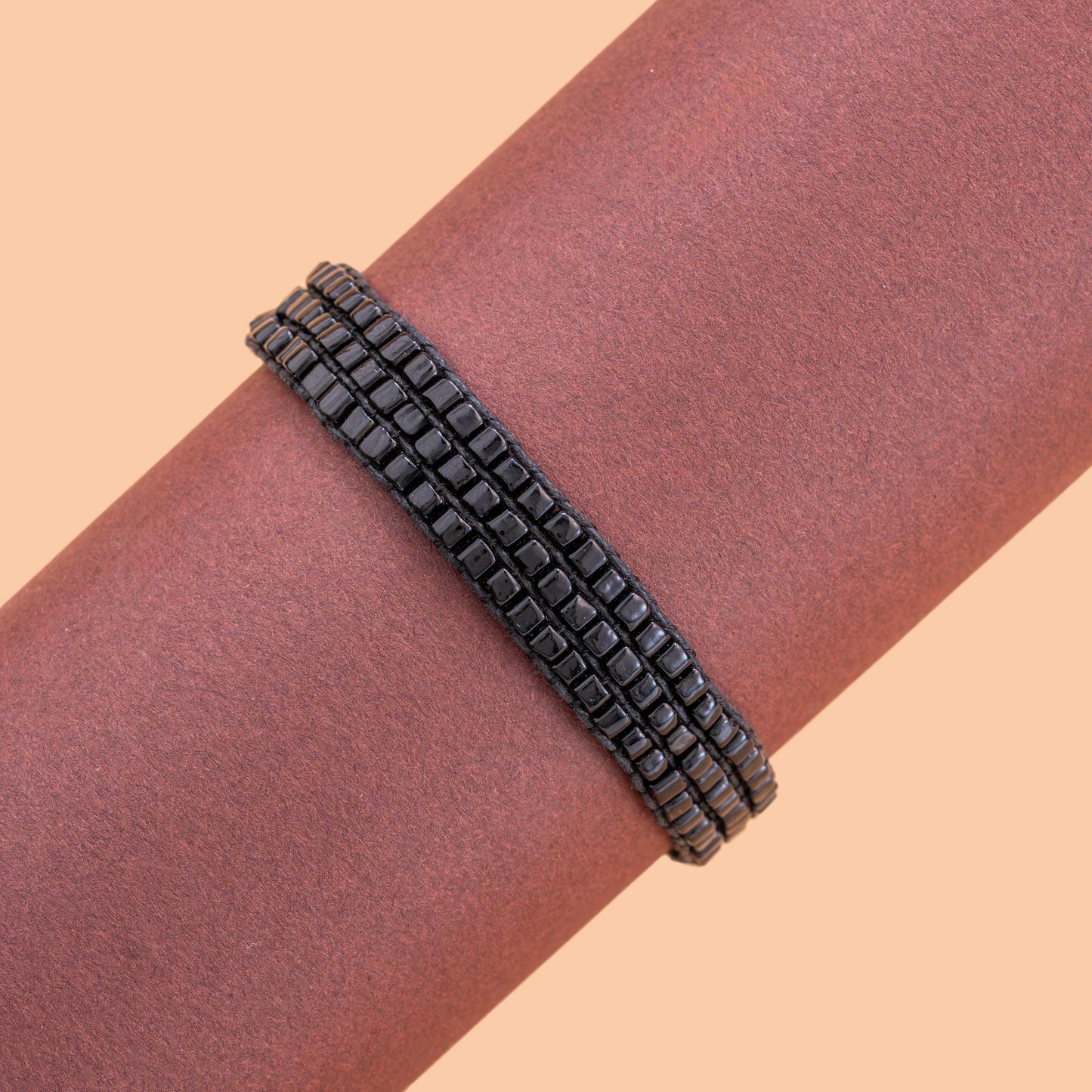 Triple Shadow Square Bead Bracelet