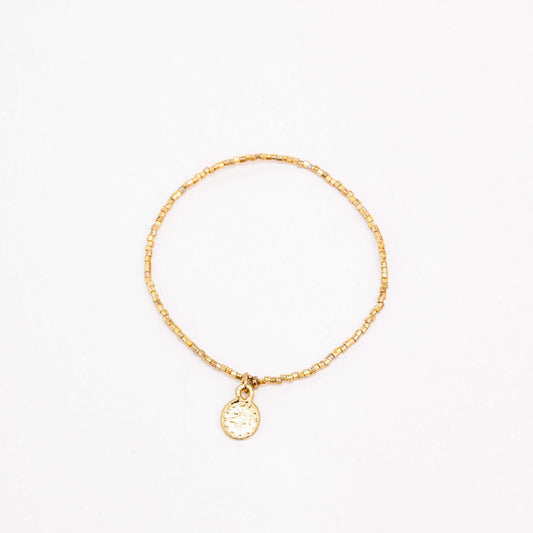 Gold coin bracelet