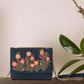 Pink Buttercups on Blue Flap Bag