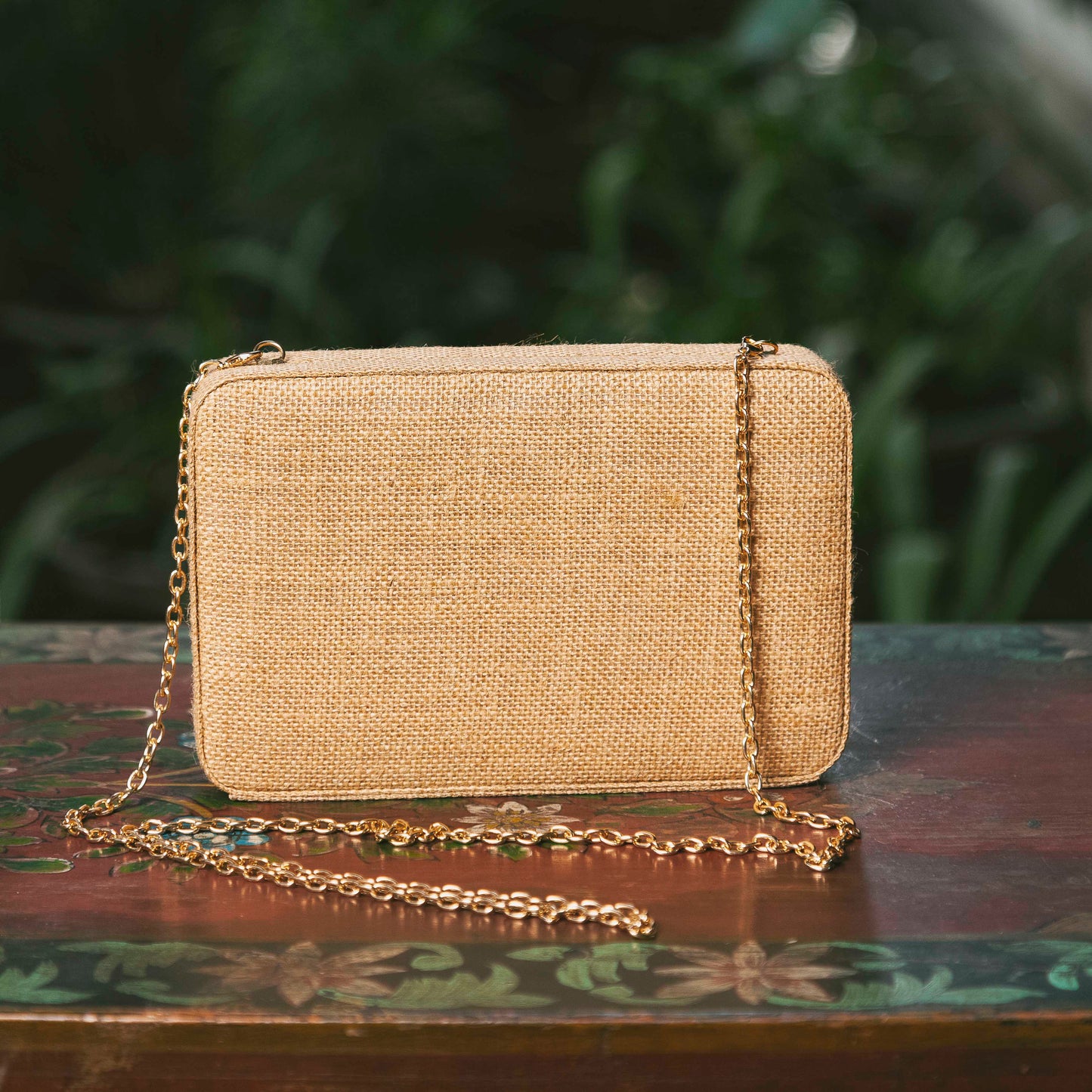 Buttercups Beige Box Clutch