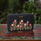 Pink Buttercups Black Box Clutch