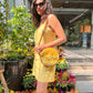 Yellow Mellow Round Sling Bag