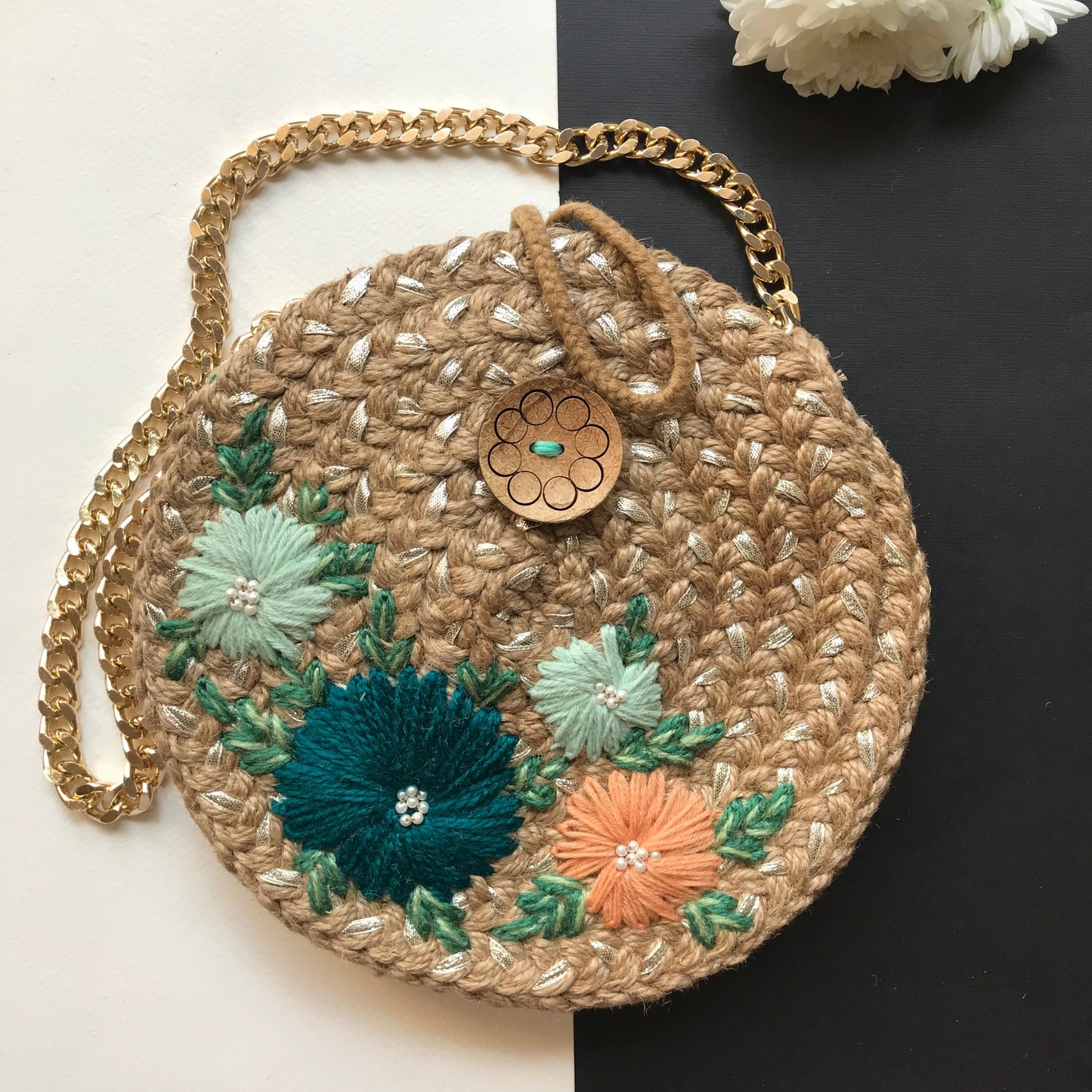 Blue Full Moon Bag