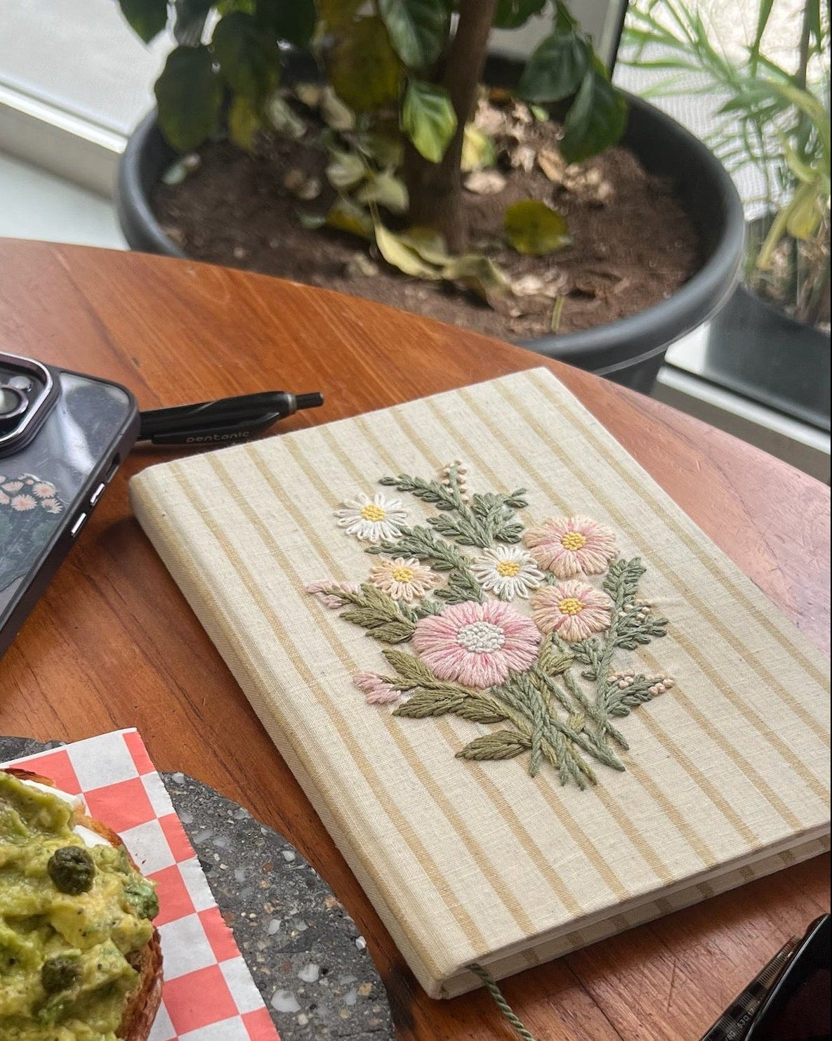 Blossom Journal & Planner 2026 Hand-Embroidered