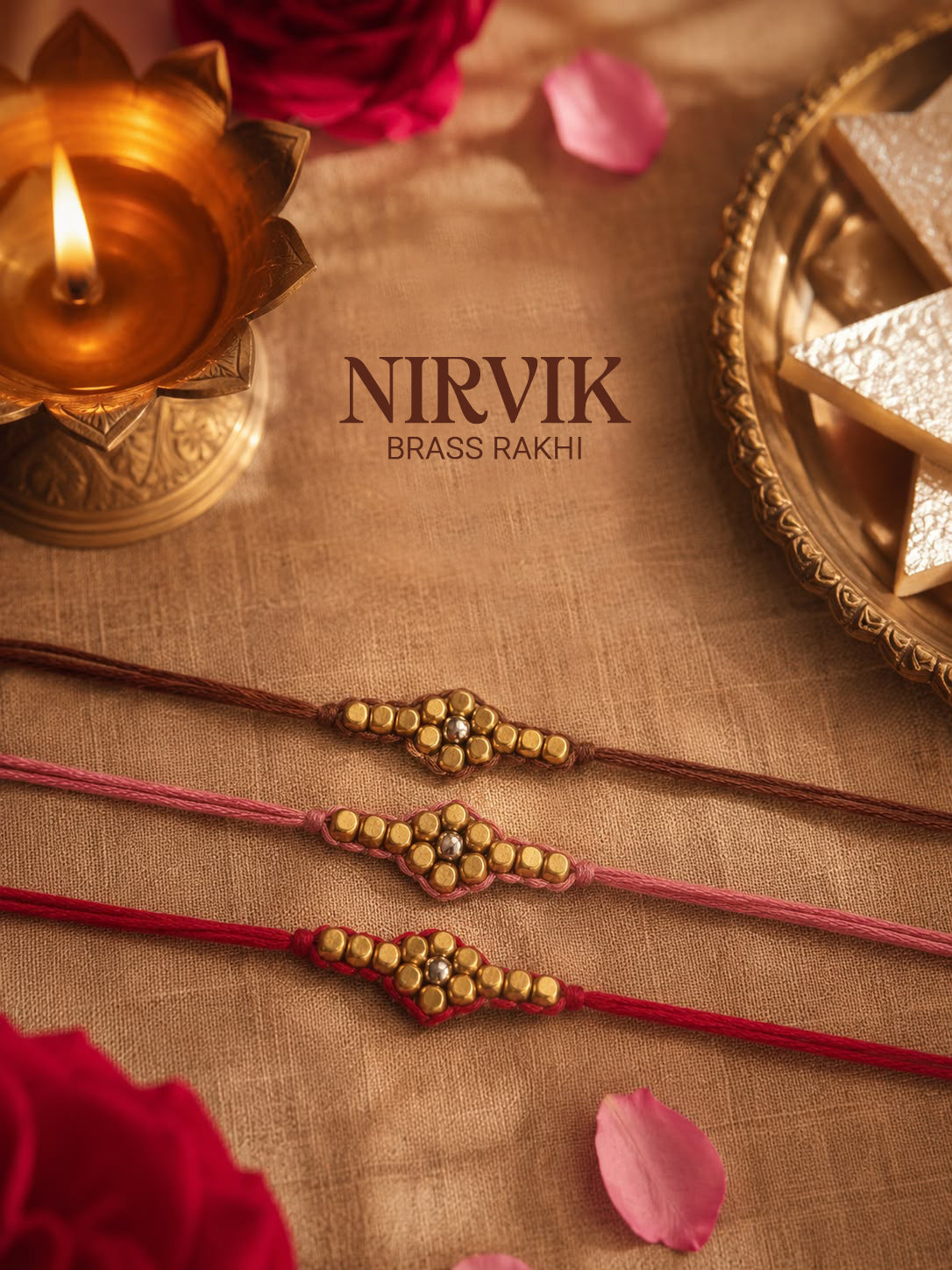 Nirvik Brass Rakhi