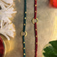 Connection Rakhi ~ Set of 2 (Red and Green)