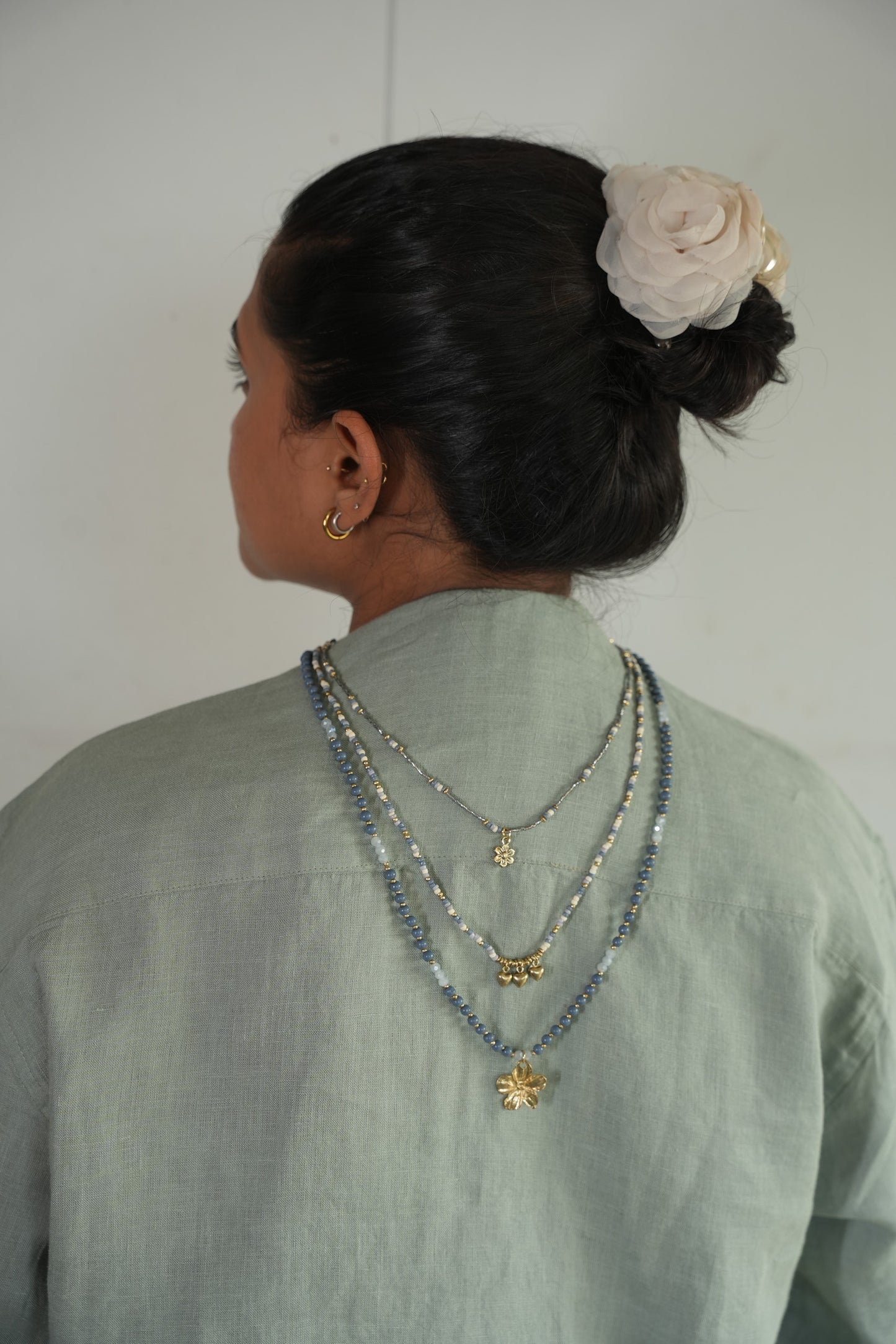 Blue Ocean Layered Necklaces 2in1