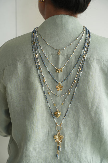 Blue Ocean Layered Necklaces 2in1