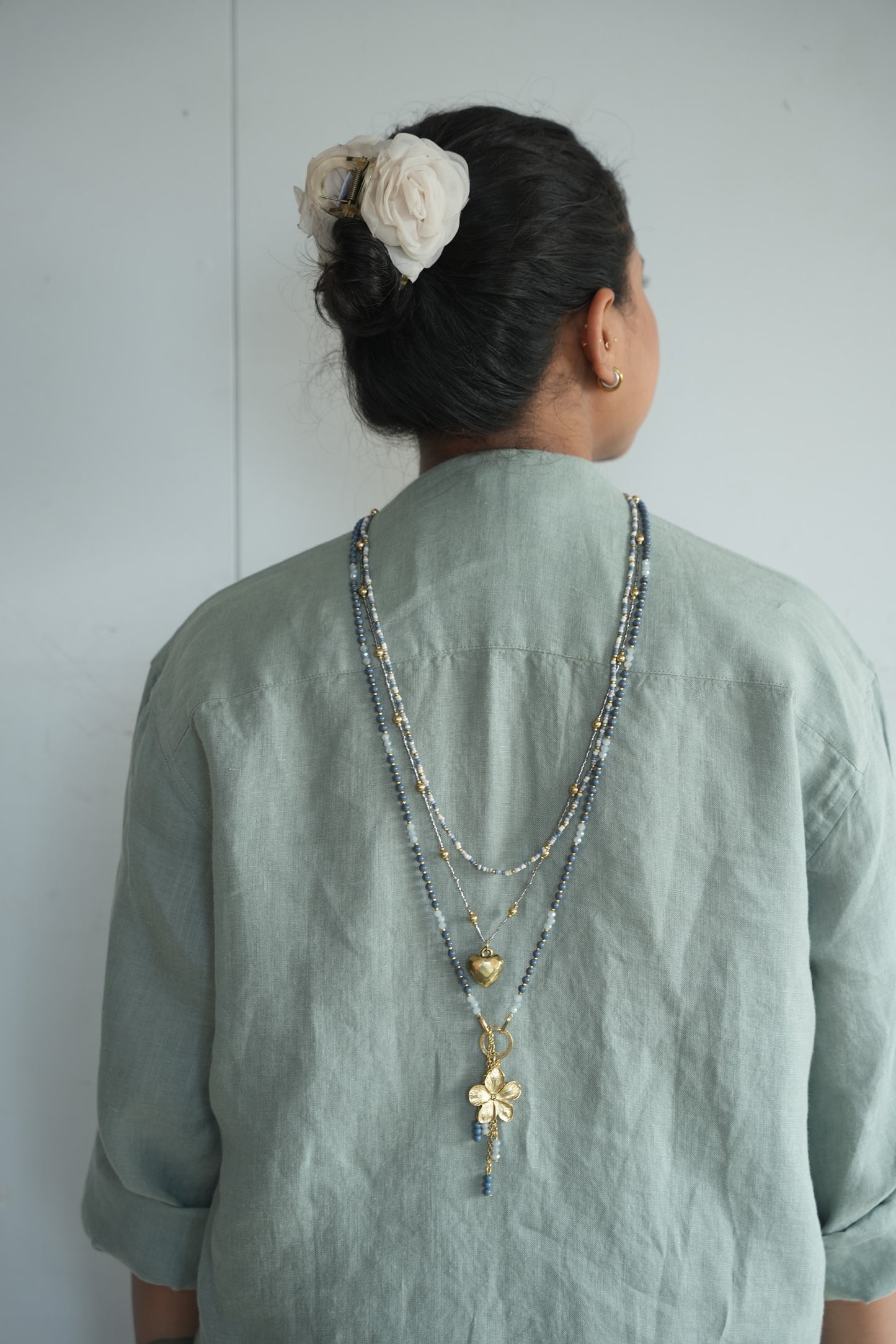 Blue Ocean Layered Necklaces 2in1