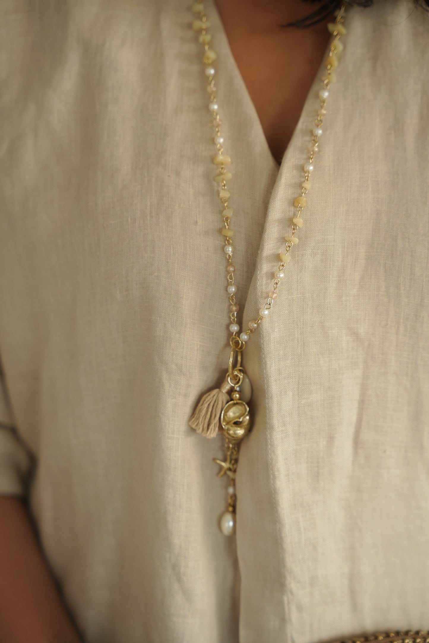 Shell Seeker Long Necklace