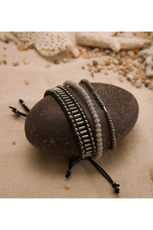 Silver Bracelet Stack