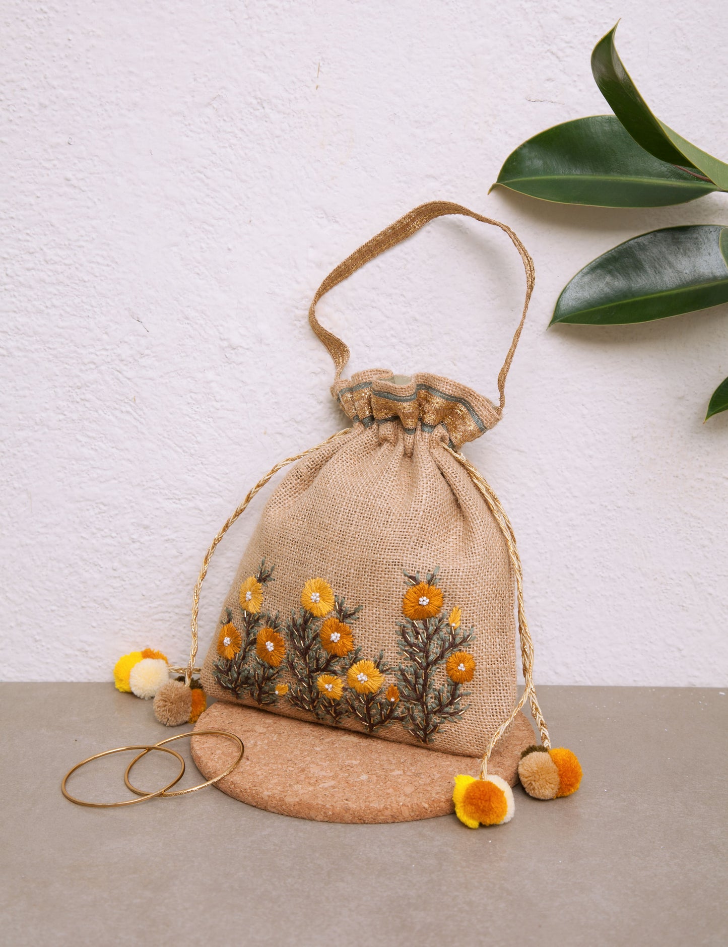 Buttercup Blooms Potli Bag