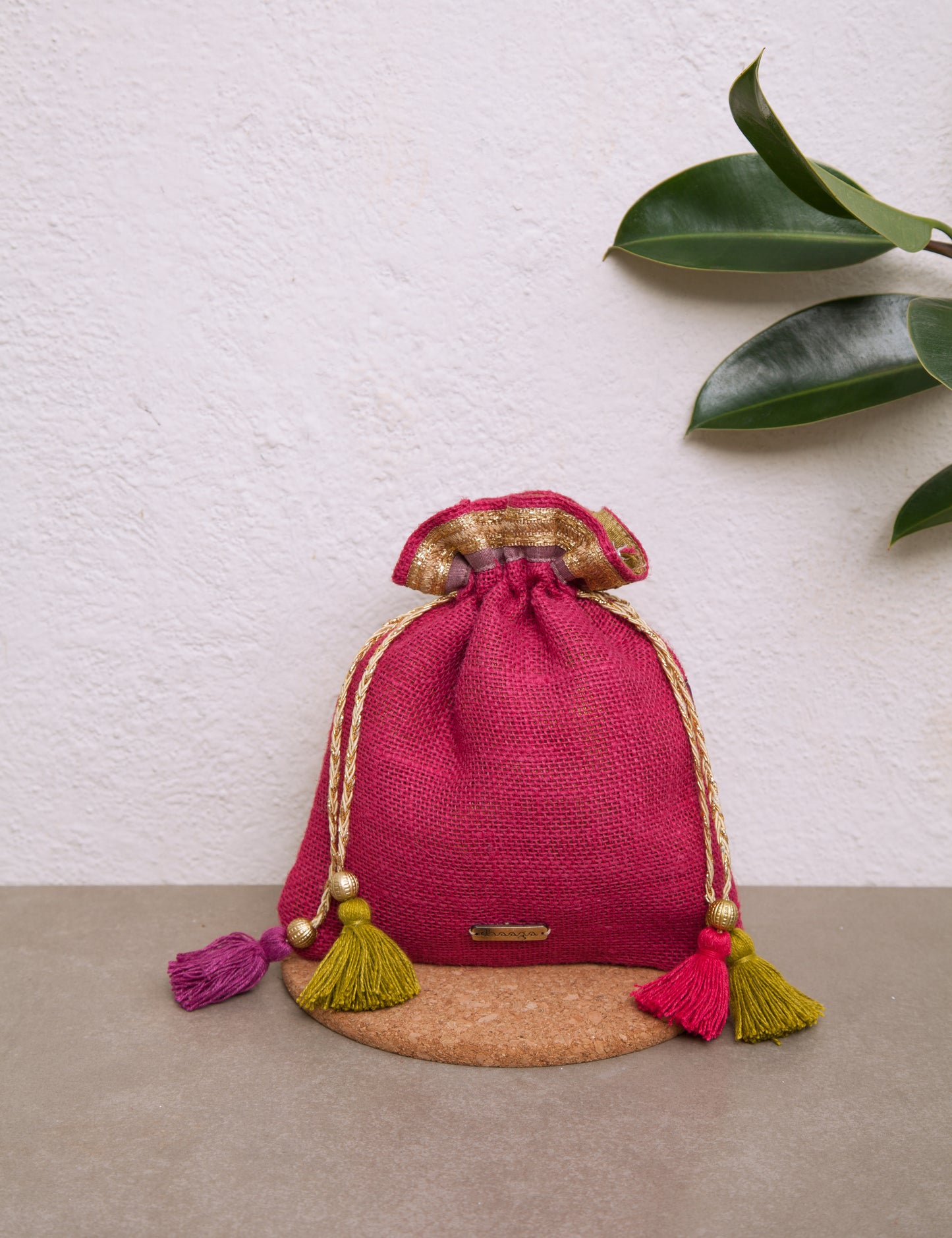 Pink Rani Potli Bag