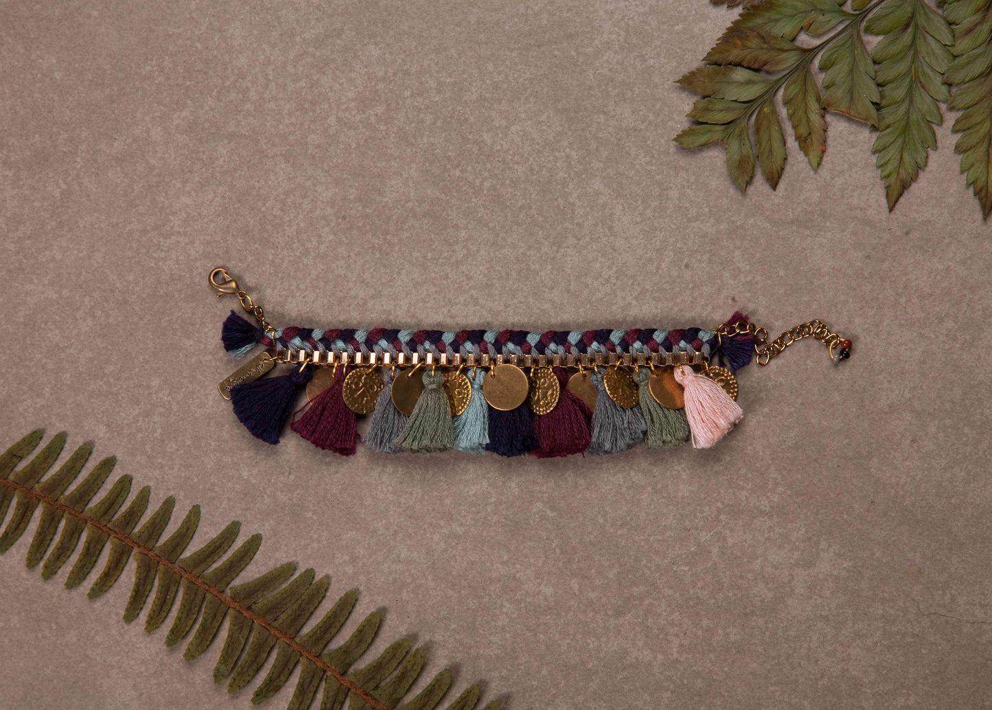 Vintage Wine Tassel Bracelet