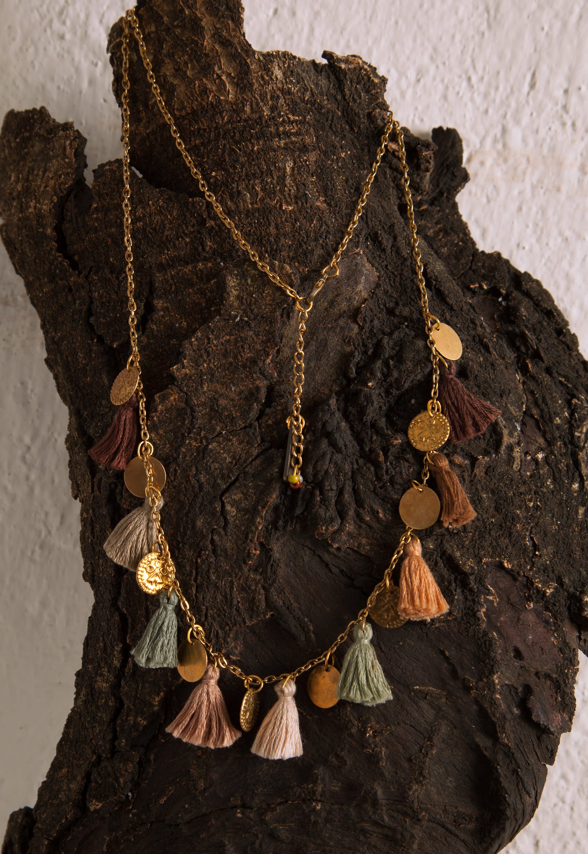 Earthy Tassel Necklace